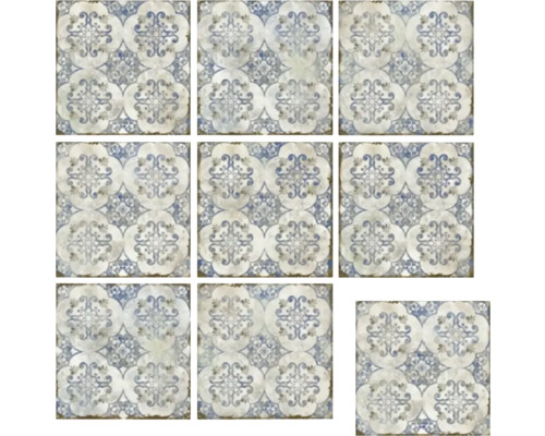 Tegels met decor in vintage stijl